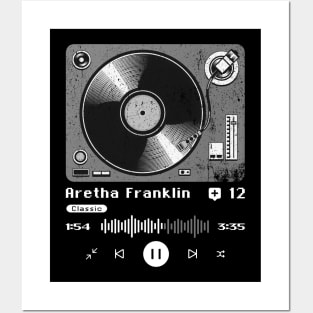 Aretha Franklin ~ Vintage Turntable Music Posters and Art